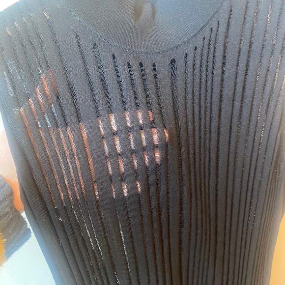 Judith and Charles Black Ribbed Tank - Picture 3 of 4